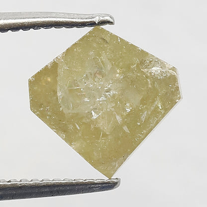 Geometric cut Loose Rustic Diamond 2.19 CT | Natural Yellow Ethical Earth Mined Diamond for Engagement Ring
