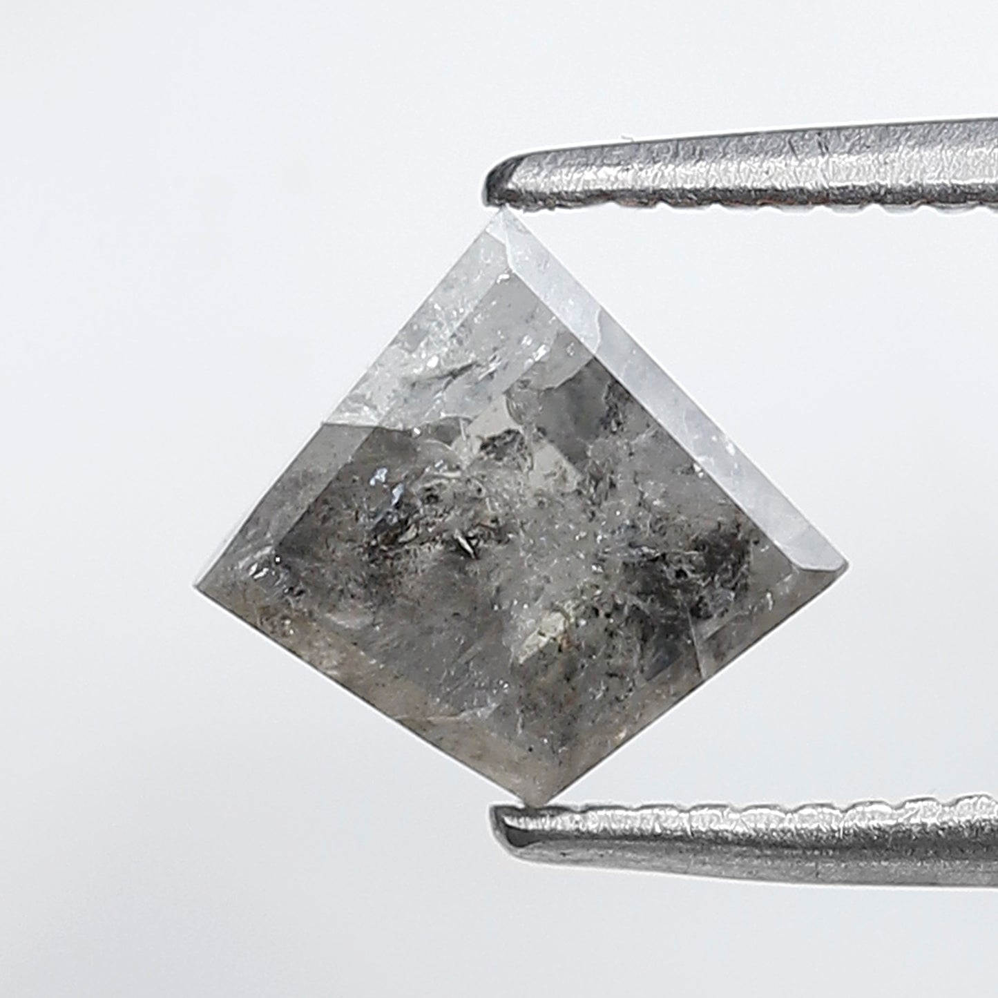 1.15 CT Kite Shape Salt and Pepper Diamond, Natural Gray Black Loose Diamond, Conflict Free Earth Mined Ring Stone
