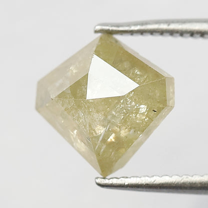 Geometric cut Loose Rustic Diamond 2.19 CT | Natural Yellow Ethical Earth Mined Diamond for Engagement Ring