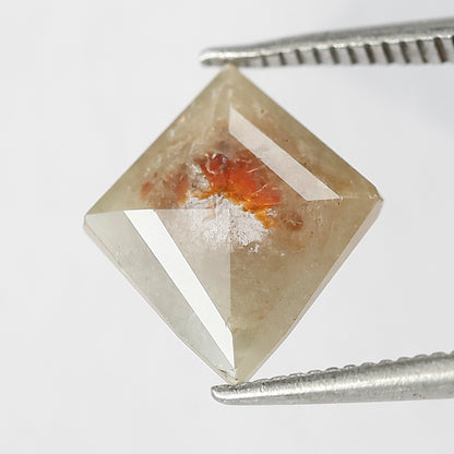 2.06 CT Kite Shape Rustic Diamond | Yellowish Red Natural Earth Mined Loose Diamond for Wedding Band & Pendant