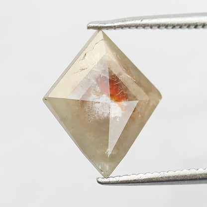 2.06 CT Kite Shape Rustic Diamond | Yellowish Red Natural Earth Mined Loose Diamond for Wedding Band & Pendant