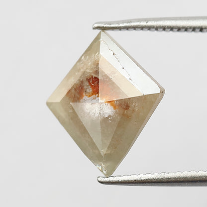 2.06 CT Kite Shape Rustic Diamond | Yellowish Red Natural Earth Mined Loose Diamond for Wedding Band & Pendant