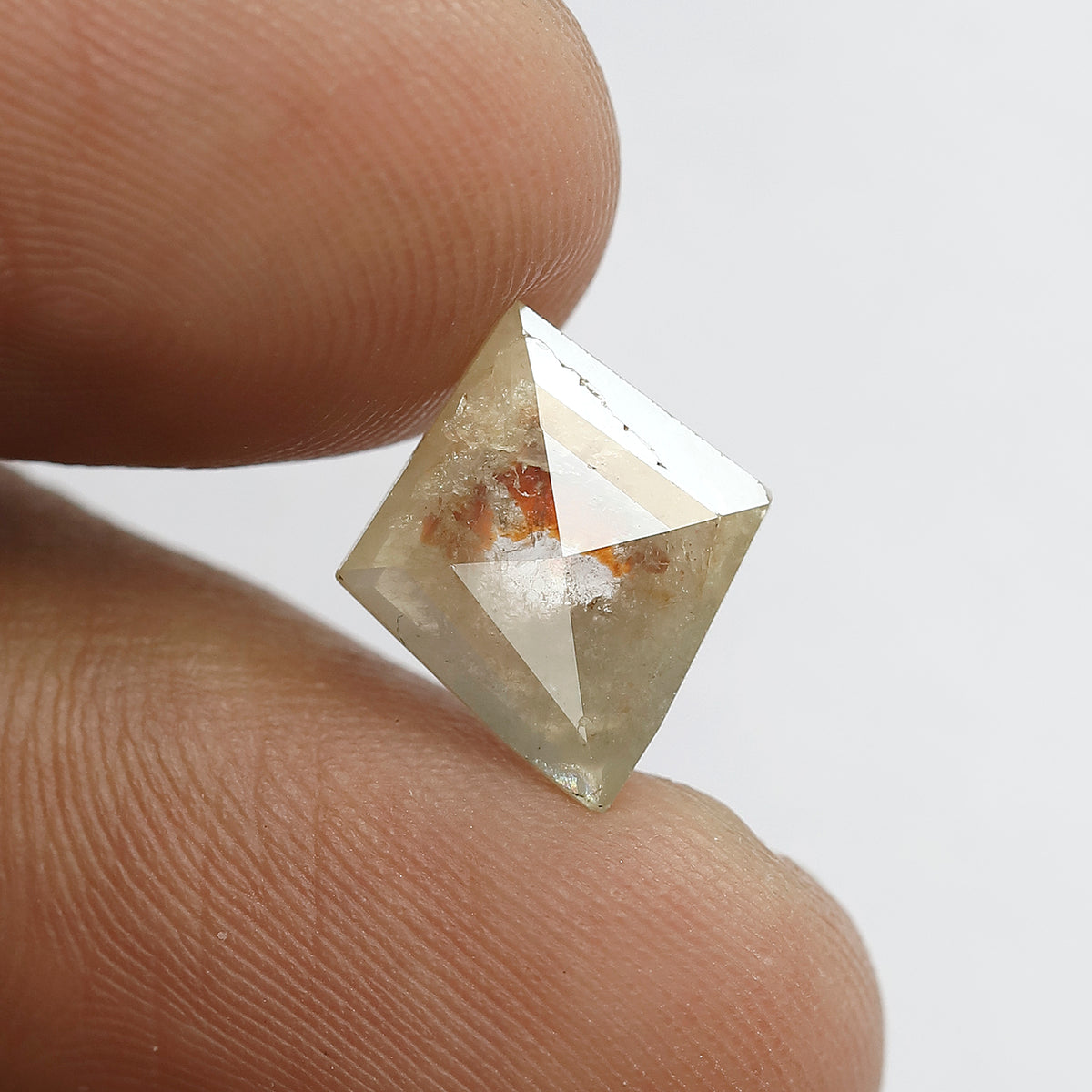 2.06 CT Kite Shape Rustic Diamond | Yellowish Red Natural Earth Mined Loose Diamond for Wedding Band & Pendant