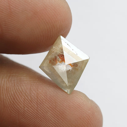 2.06 CT Kite Shape Rustic Diamond | Yellowish Red Natural Earth Mined Loose Diamond for Wedding Band & Pendant