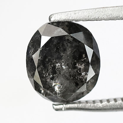 Ethical Salt and Pepper Diamond Oval Cut 1.96 CT – Gray Black Loose Diamond for Engagement Ring Setting