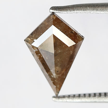 1.08 Carat Kite Shape Loose Rustic Diamond | Natural Brownish Gray Earth Mined Diamond for Pendant & Wedding Band