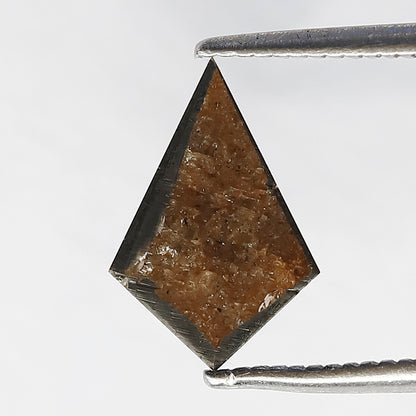 1.08 Carat Kite Shape Loose Rustic Diamond | Natural Brownish Gray Earth Mined Diamond for Pendant & Wedding Band