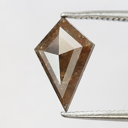 1.08 Carat Kite Shape Loose Rustic Diamond | Natural Brownish Gray Earth Mined Diamond for Pendant & Wedding Band