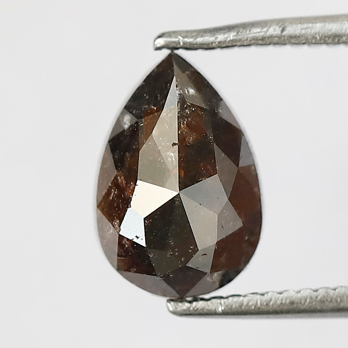 1.81 Carat Pear Shape Loose Rustic Diamond | Natural Red Ethical Earth Mined Diamond for Anniversary Ring
