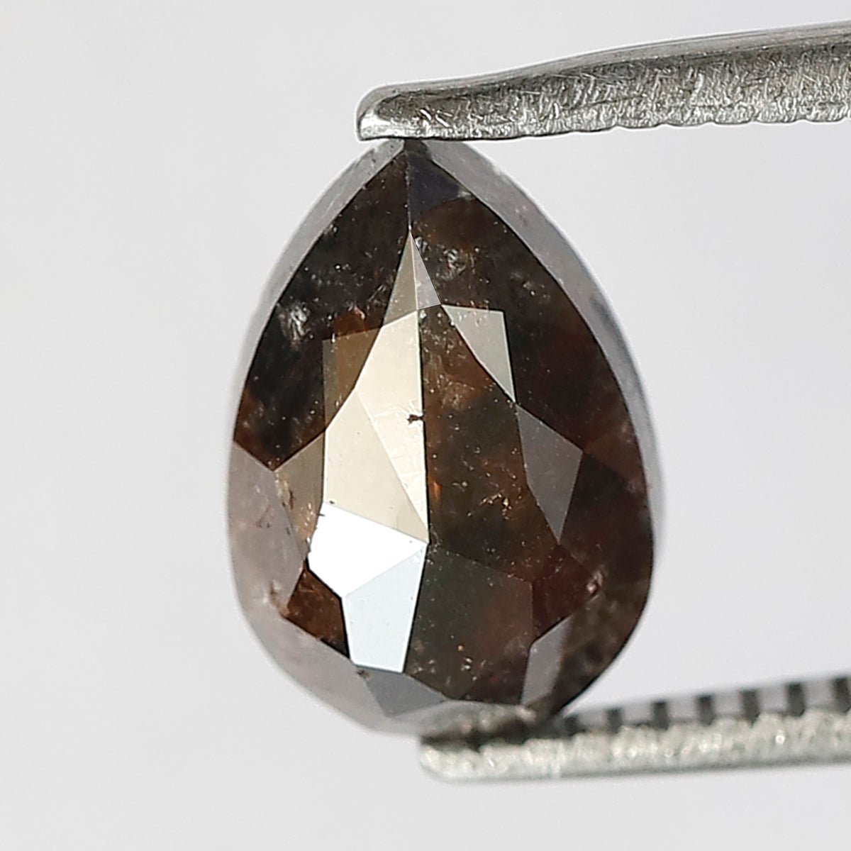 1.81 Carat Pear Shape Loose Rustic Diamond | Natural Red Ethical Earth Mined Diamond for Anniversary Ring