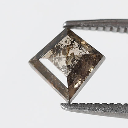 Natural 0.91 CT Champagne Kite Cut Diamond, Salt and Pepper Loose Diamond, Conflict Free Jewelry Stone for Pendant