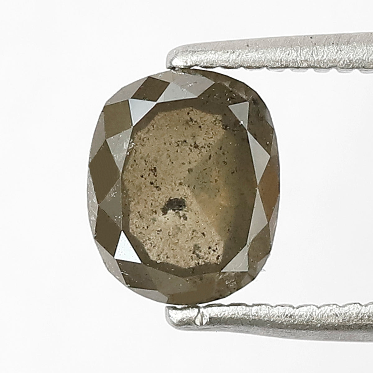 1.18 CT Oval Shape Rustic Loose Diamond, 6.50 mm Natural Greenish Ethical Diamond For Engagement Ring