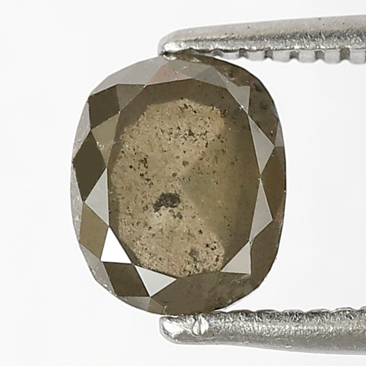 1.18 CT Oval Shape Rustic Loose Diamond, 6.50 mm Natural Greenish Ethical Diamond For Engagement Ring