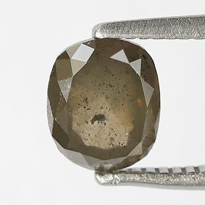 1.18 CT Oval Shape Rustic Loose Diamond, 6.50 mm Natural Greenish Ethical Diamond For Engagement Ring