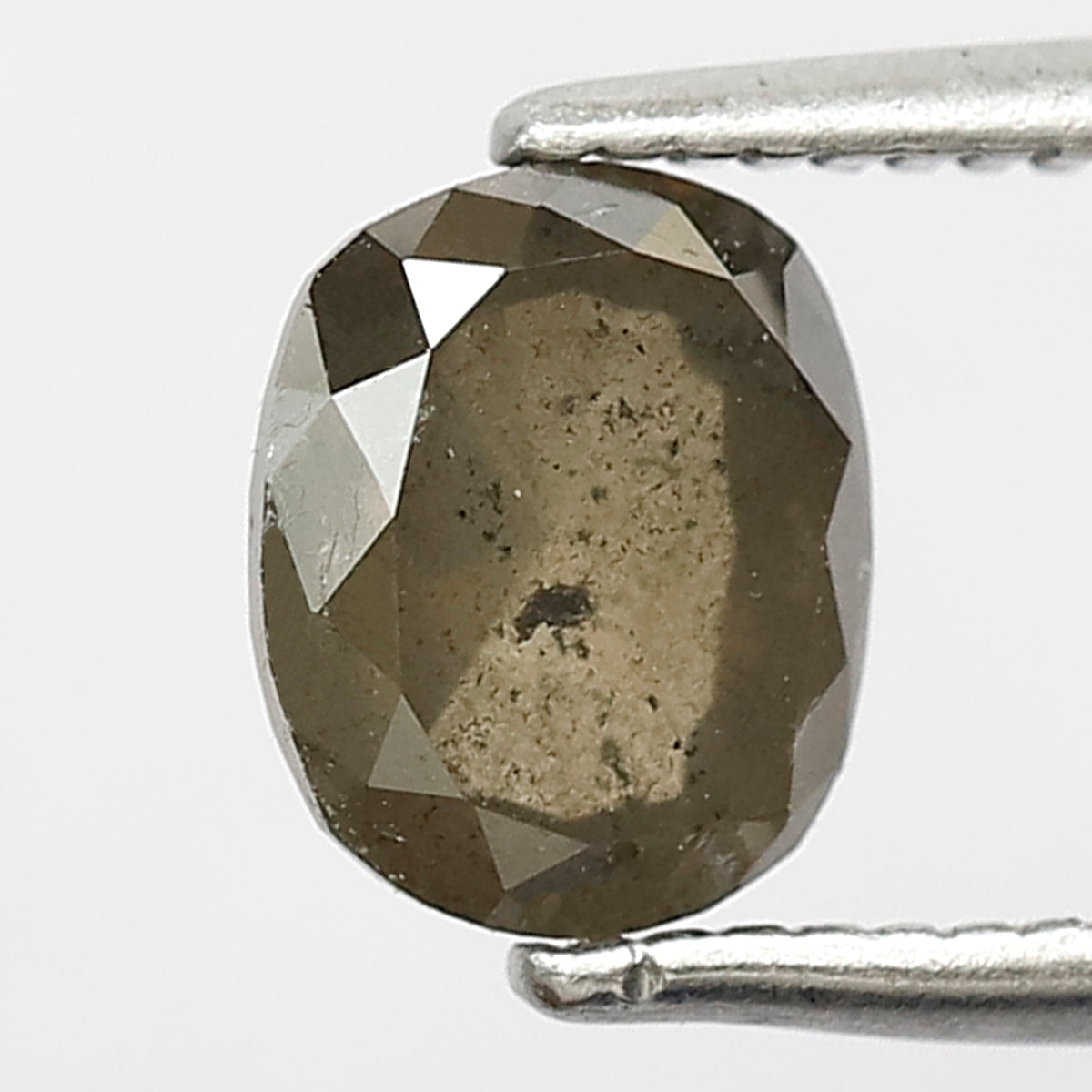 1.18 CT Oval Shape Rustic Loose Diamond, 6.50 mm Natural Greenish Ethical Diamond For Engagement Ring