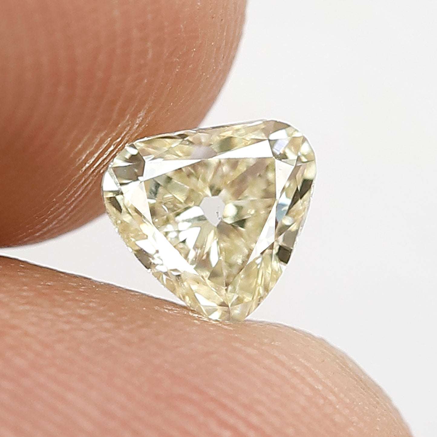 0.78 CT Heart Shape Diamond Loose Natural Fancy Yellow Color Diamond Perfect 5.4 MM SI Clarity Old Mine Cut Diamond Proposal Ring