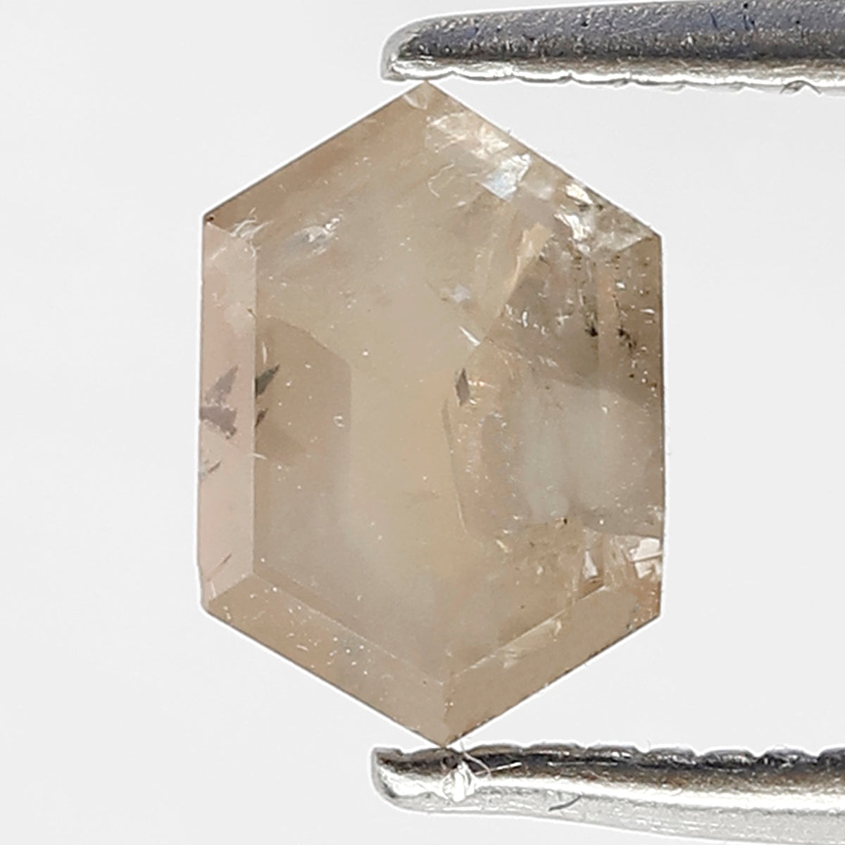 1.12 Carat Hexagon Cut Rustic Diamond | Natural Brown Ethical Loose Diamond for Bridal Jewelry