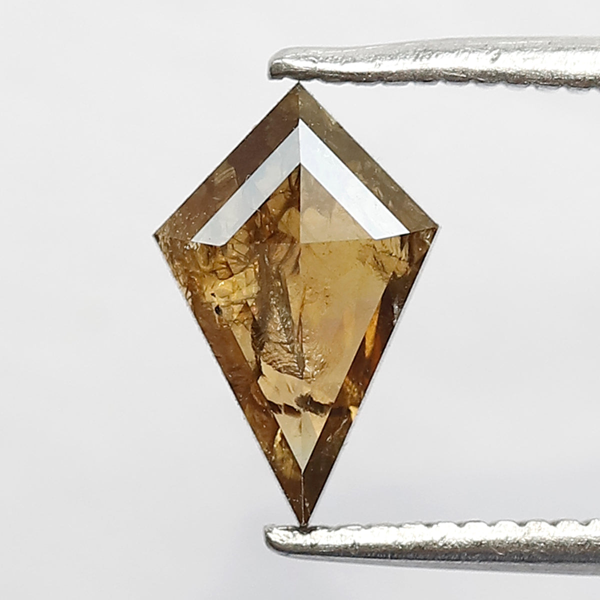 0.76 CT Kite Shape Natural Loose Diamond, 9.30 MM Earth Mined Champagne Rustic Diamond For Making Proposal Ring