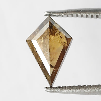 0.76 CT Kite Shape Natural Loose Diamond, 9.30 MM Earth Mined Champagne Rustic Diamond For Making Proposal Ring