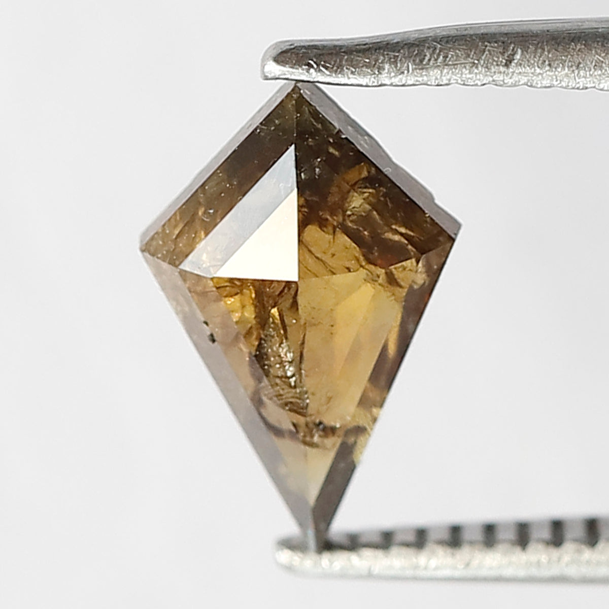 0.76 CT Kite Shape Natural Loose Diamond, 9.30 MM Earth Mined Champagne Rustic Diamond For Making Proposal Ring