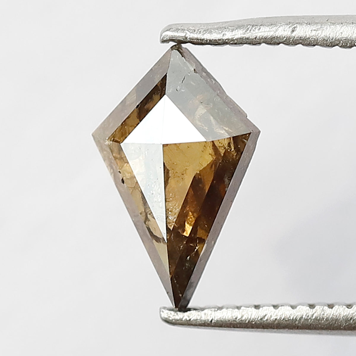 0.76 CT Kite Shape Natural Loose Diamond, 9.30 MM Earth Mined Champagne Rustic Diamond For Making Proposal Ring