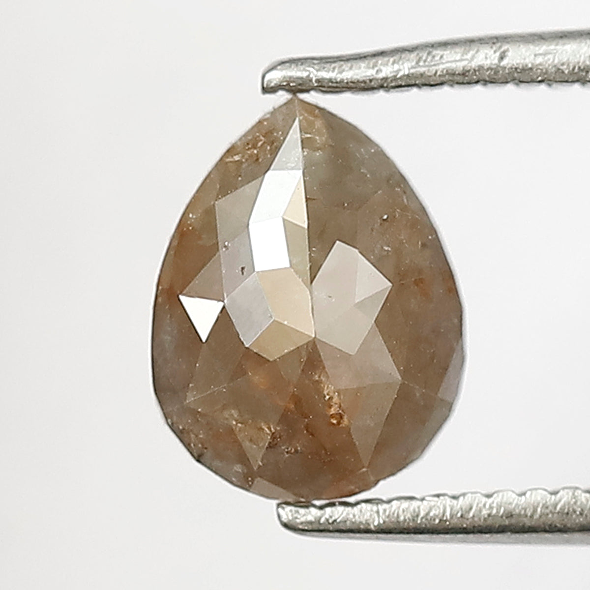 0.94 CT Brownish Gray Pear Shape Diamond, Natural 7.80 x 6.00 mm Rustic Conflict Free Diamond For Wedding Ring