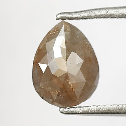 0.94 CT Brownish Gray Pear Shape Diamond, Natural 7.80 x 6.00 mm Rustic Conflict Free Diamond For Wedding Ring
