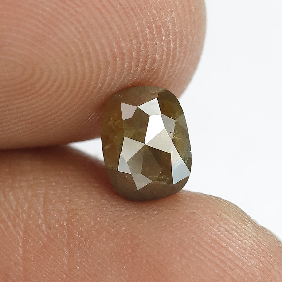 1.45 CT Oval Shape Ethical Rustic Diamond, Natural Greenish Loose Earth Mined Diamond For Anniversary Ring Gift