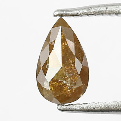 0.87 CT Pear Shape Rustic Diamond – Natural Earth Mined Loose Diamond 7.50 x 4.50 mm for Bridal Ring