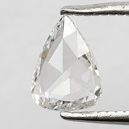 0.40 Ct 7 MM Pear Shape Rose Cut Diamond FG Color Vvs-Vs Clarity Diamond For Wedding Band
