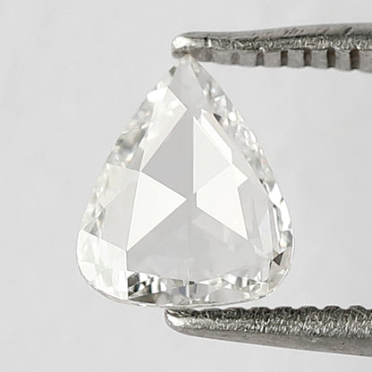 0.40 Ct 7 MM Pear Shape Rose Cut Diamond FG Color Vvs-Vs Clarity Diamond For Wedding Band