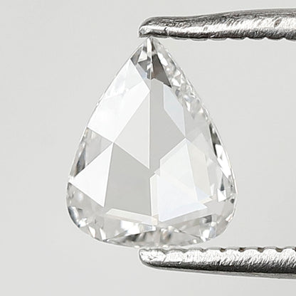 0.40 Ct 7 MM Pear Shape Rose Cut Diamond FG Color Vvs-Vs Clarity Diamond For Wedding Band