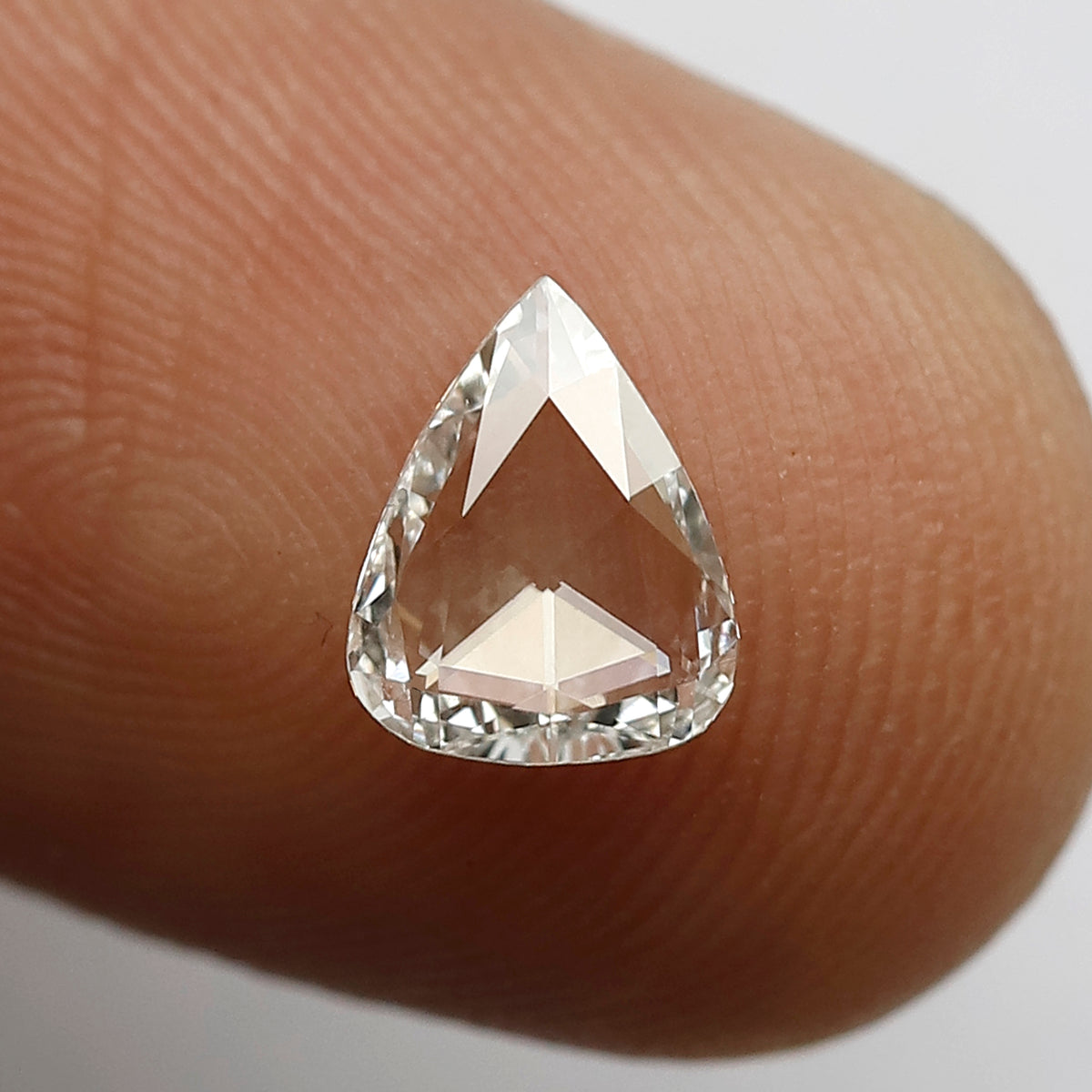 0.40 Ct 7 MM Pear Shape Rose Cut Diamond FG Color Vvs-Vs Clarity Diamond For Wedding Band