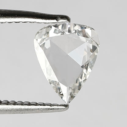 0.40 Ct 7 MM Pear Shape Rose Cut Diamond FG Color Vvs-Vs Clarity Diamond For Wedding Band