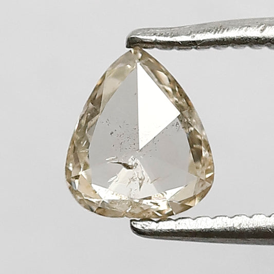 5.90 MM 0.50 CT Pear Rose Cut Diamond JK color SI clarity Loose Natural Diamond For Engagement Ring