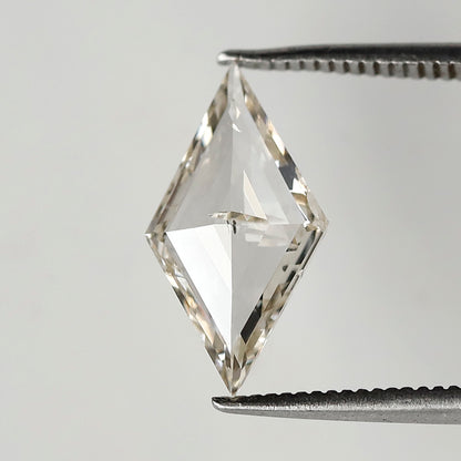 1.39 CT 14.70 MM Lozenge Cut Natural Diamond Light Champagne color SI Clarity Diamond For Jewelry