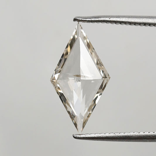 1.39 CT 14.70 MM Lozenge Cut Natural Diamond Light Champagne color SI Clarity Diamond For Jewelry
