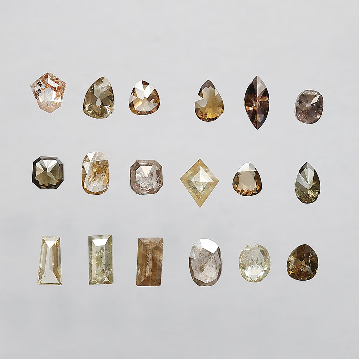 Mix Shape Fancy color Diamond Lot 3.07 CT – Natural Rustic Loose Diamonds 3.00 mm to 5.00 mm for Fine Jewelry Design