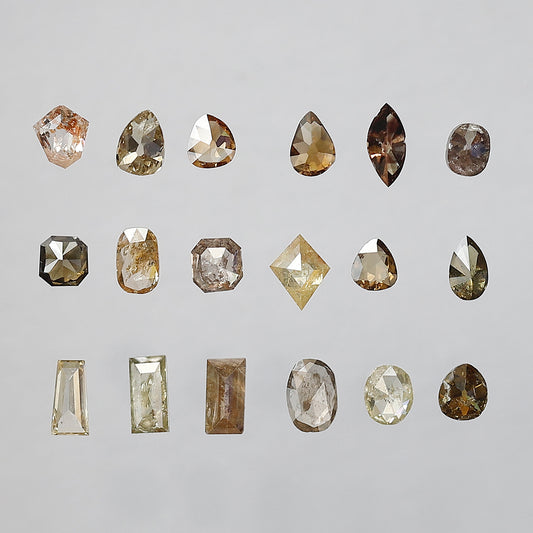 Mix Shape Fancy color Diamond Lot 3.07 CT – Natural Rustic Loose Diamonds 3.00 mm to 5.00 mm for Fine Jewelry Design