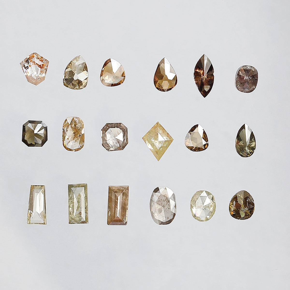 Mix Shape Fancy color Diamond Lot 3.07 CT – Natural Rustic Loose Diamonds 3.00 mm to 5.00 mm for Fine Jewelry Design