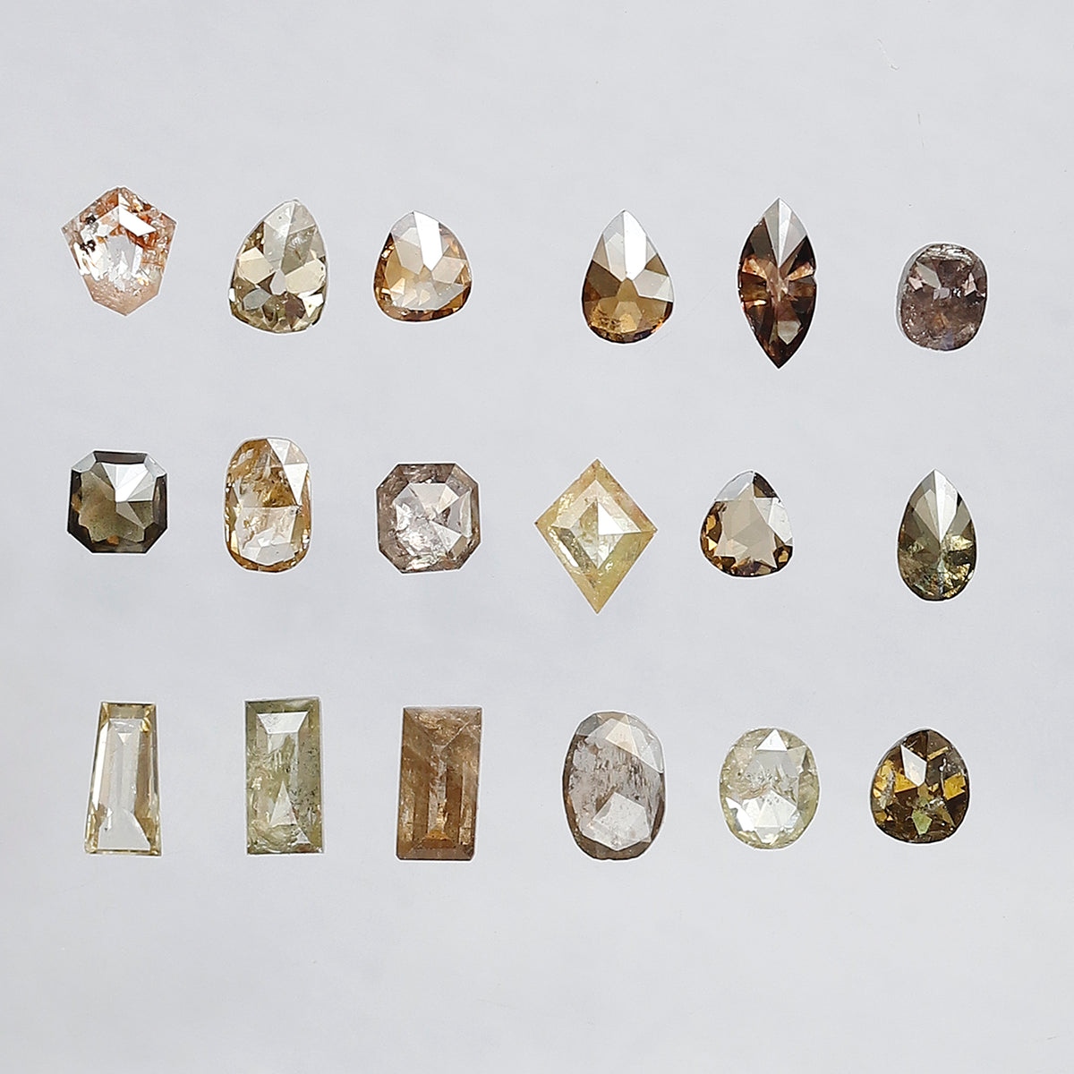 Mix Shape Fancy color Diamond Lot 3.07 CT – Natural Rustic Loose Diamonds 3.00 mm to 5.00 mm for Fine Jewelry Design
