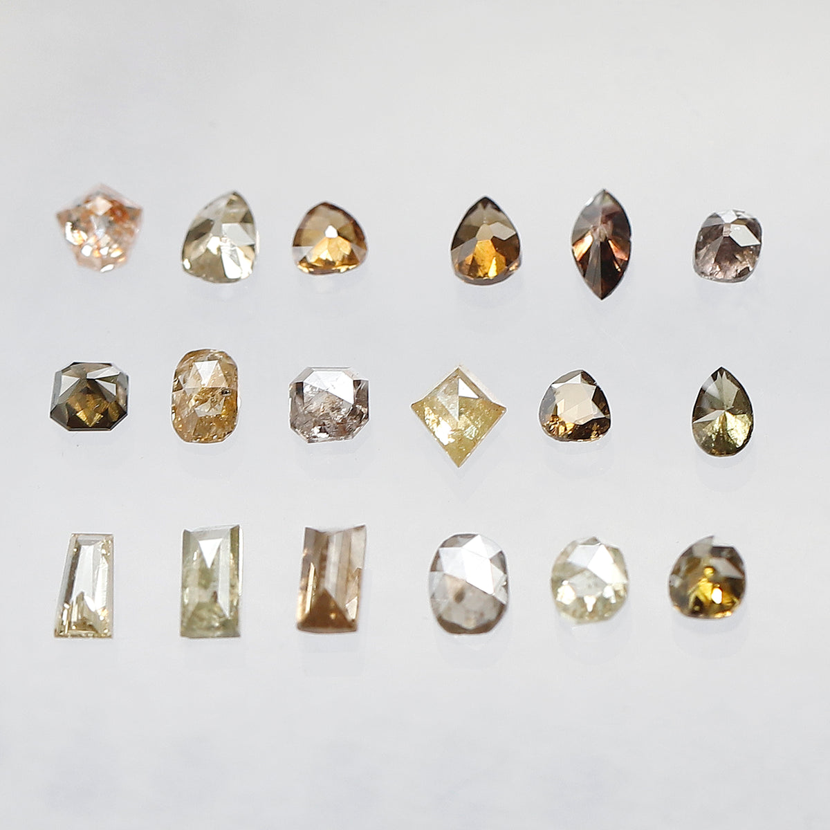 Mix Shape Fancy color Diamond Lot 3.07 CT – Natural Rustic Loose Diamonds 3.00 mm to 5.00 mm for Fine Jewelry Design