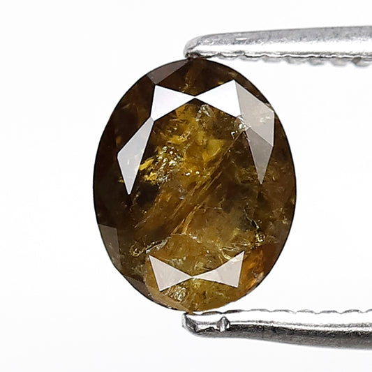 1.05 Ct Oval Shape Greenish Rustic Diamond | Natural Ethically Sourced Loose Diamond for Ring