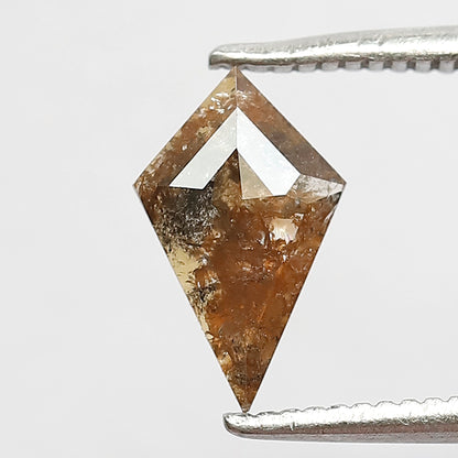 0.54 CT Kite Shape Loose Rustic Diamond – Natural Orangish Earth Mined Diamond for Custom Jewelry