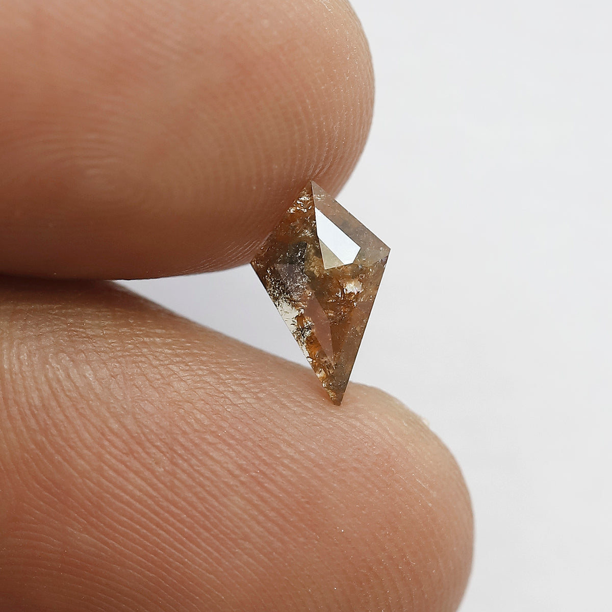 0.54 CT Kite Shape Loose Rustic Diamond – Natural Orangish Earth Mined Diamond for Custom Jewelry