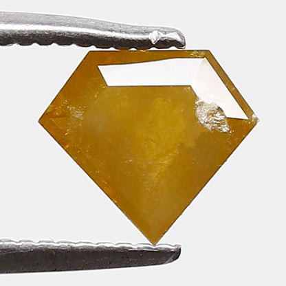 Natural 0.85 Ct Yellowish Pentagon Diamond | Rustic Ethical Loose Stone for Engagement Ring