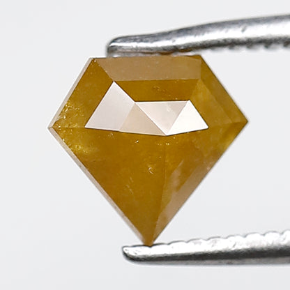 Natural 0.85 Ct Yellowish Pentagon Diamond | Rustic Ethical Loose Stone for Engagement Ring