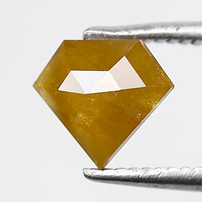 Natural 0.85 Ct Yellowish Pentagon Diamond | Rustic Ethical Loose Stone for Engagement Ring