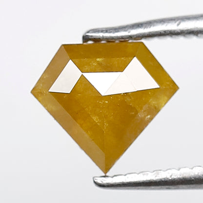 Natural 0.85 Ct Yellowish Pentagon Diamond | Rustic Ethical Loose Stone for Engagement Ring
