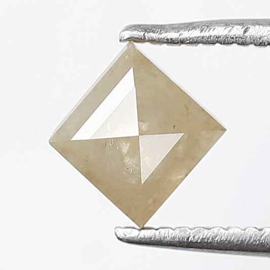 0.80 CT Kite Shape Loose Rustic Diamond, Natural Misty White Earth Mined Diamond
